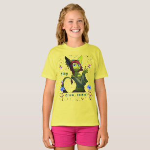 T-shirt Jaune Jeune Artsy papillon amusant