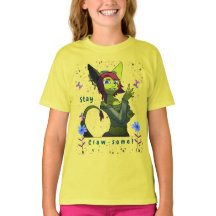 T-shirt Jaune Jeune Artsy papillon amusant
