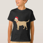 T-shirt Jaune Lab Santa Hat Cute Labrador Christmas Cadeau<br><div class="desc">Jaune Lab Santa Hat Cute Labrador Christmas Cadeau</div>