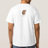 T-shirt jaune labrador retreiver chien portrait slogan amu (Dos)