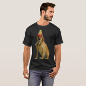T-shirt Jaune Labrador Retriever Birday (Devant entier)
