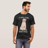 T-shirt Jaune Labrador Retriever Lab Chien J'Aime Que Bien (Devant entier)