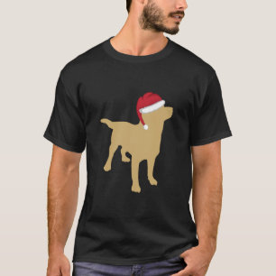 T-shirt Jaune Labrador Retriever Noël Père Noël
