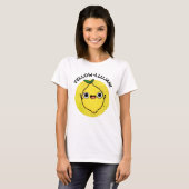 T-shirt Jaune llujah Funny Pun citron (Devant entier)