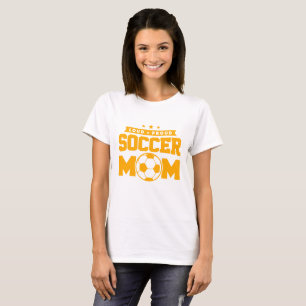 T-shirt Jaune Loud Fier Soccer Maman Design