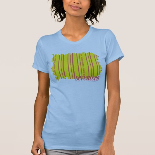 T-shirt Jaune mince 2 de rayures (Devant)