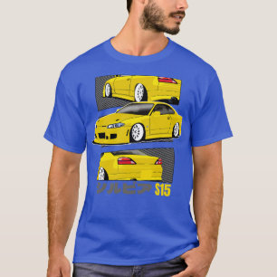 T-shirt Jaune Nissan Silvia S15 Japonais Rétro