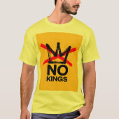 T-shirt Jaune No Kings 3 (Devant)