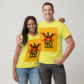 T-shirt Jaune No Kings 3 (Unisexe)
