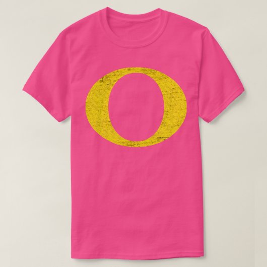T-shirt Jaune O Oregon (Design devant)