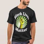 T-shirt Jaune Poing Noir Vies Matt BLM (Devant)
