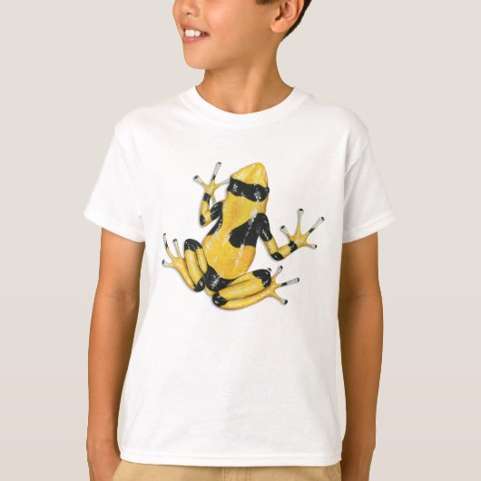 T-shirt Jaune-réuni de grenouille de dard de (Devant)