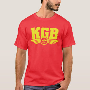 T-shirt Jaune/rouge russes de chemise de KGB