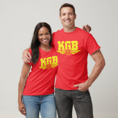 T-shirt Jaune/rouge russes de chemise de KGB (Unisexe)