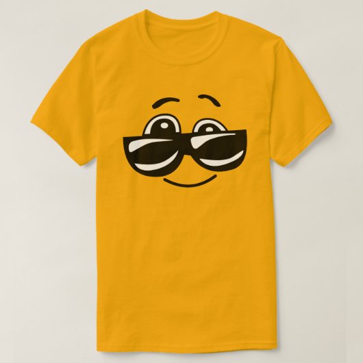 T-shirt Jaune soleil joyeux (Design devant)