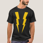 T-shirt Jaune sur Black Lightning Superhero Tee (Devant)