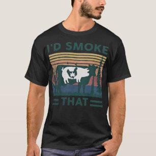 T-shirt J'aurais fumé ce troupeau d'animaux de ferme de v