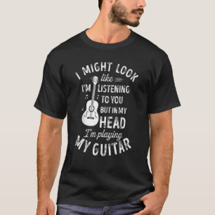 T-shirt J'Aurais L'Air De T'Écouter Mus Guitare
