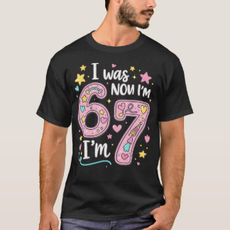 T-shirt J'avais 6 ans maintenant j'ai 7 ans 7e anniversair