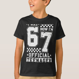 T-shirt J'avais 6 ans maintenant j'ai 7 ans adolescent 7èm