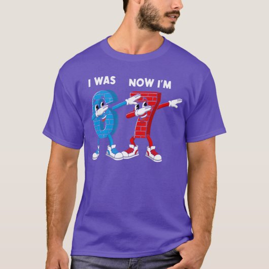 T-shirt J'avais 6 ans maintenant j'ai 7 ans Anniversaire 6 (Devant)