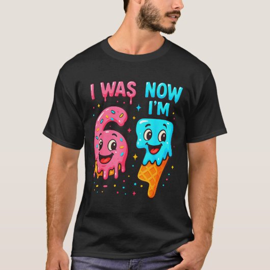 T-shirt J'avais 6 ans maintenant j'ai 7 ans Anniversaire 6 (Devant)