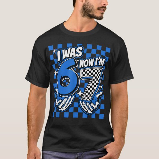 T-shirt J'avais 6 ans maintenant j'ai 7 ans Anniversaire 6 (Devant)