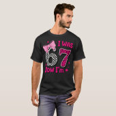 T-shirt J'avais 6 ans maintenant j'ai 7 ans Anniversaire 7 (Devant entier)