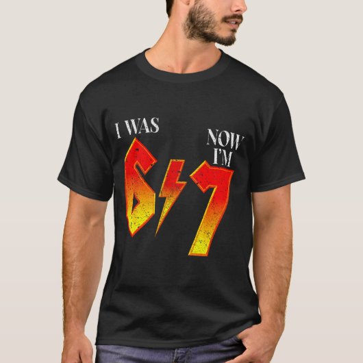 T-shirt J'avais 6 ans maintenant j'ai 7 ans anniversaire d (Devant)