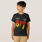 T-shirt J'avais 6 ans maintenant j'ai 7 ans anniversaire d (Devant entier)
