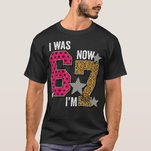 T-shirt J'avais 6 ans maintenant j'ai 7 ans Anniversaire G (Devant)