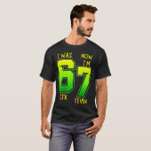 T-shirt J'avais 6 ans maintenant j'ai 7 ans Anniversaire p (Devant entier)