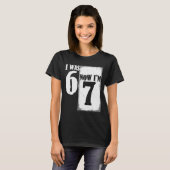 T-shirt J'avais 6 ans maintenant j'ai 7 ans drôle 67 jeune (Devant entier)