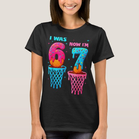 T-shirt J'avais 6 ans maintenant j'ai 7 ans drôle 67 mème (Devant)