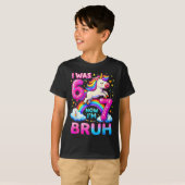 T-shirt J'avais 6 ans maintenant j'ai 7 ans drôle 6 7 six  (Devant entier)