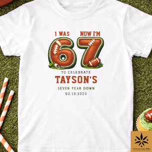T-shirt J'avais 6 ans, maintenant j'ai 7 ans – Football Am