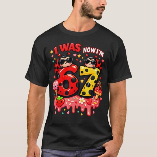 T-shirt J'avais 6 ans maintenant j'ai 7 ans Ladybug Lover (Devant)