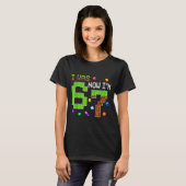 T-shirt J'avais 6 ans maintenant j'ai 7 ans Six Sept 7e an (Devant entier)