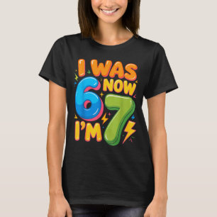 T-shirt J'avais 6 ans maintenant j'ai 7 ans Six Sept 7e an