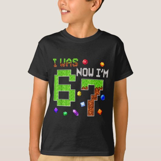 T-shirt J'avais 6 ans maintenant j'ai 7 ans Six Sept 7ème (Devant)