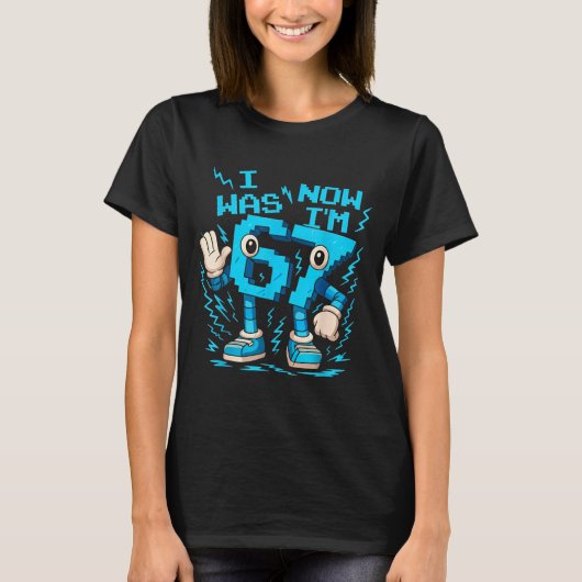 T-shirt J'avais 6 ans maintenant j'ai 7 ans Six Sept Brain (Devant)