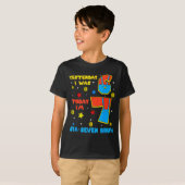 T-shirt J'avais 6 ans maintenant j'ai 7 ans Six Sept Bruh (Devant entier)
