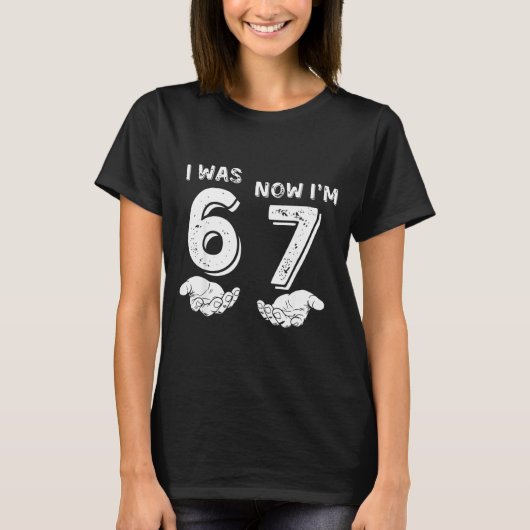 T-shirt J'avais 6 ans maintenant j'ai 7 ans Six Sept Meme (Devant)