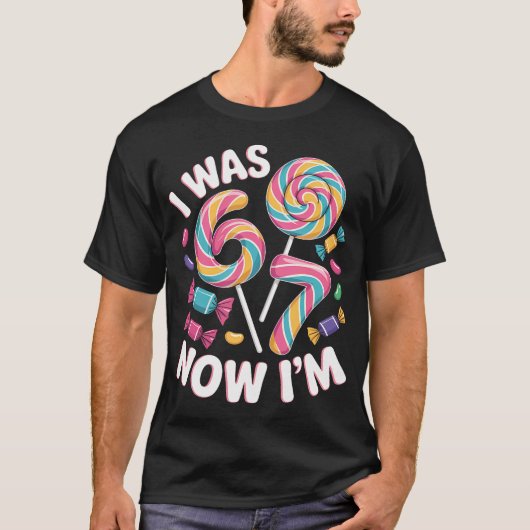T-shirt J'avais 6 ans maintenant j'ai 7 ans Thème de glaço (Devant)