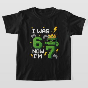 T-shirt j'avais 6 ans maintenant j'ai 7 six sept meme