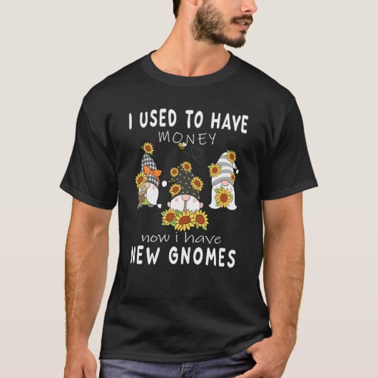 T-shirt J'avais de l'argent abeilles et jardinier de fleur (Devant)