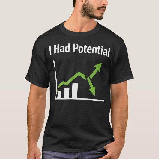 T-shirt J'avais du potentiel Citation drôle humoristique s (Devant)