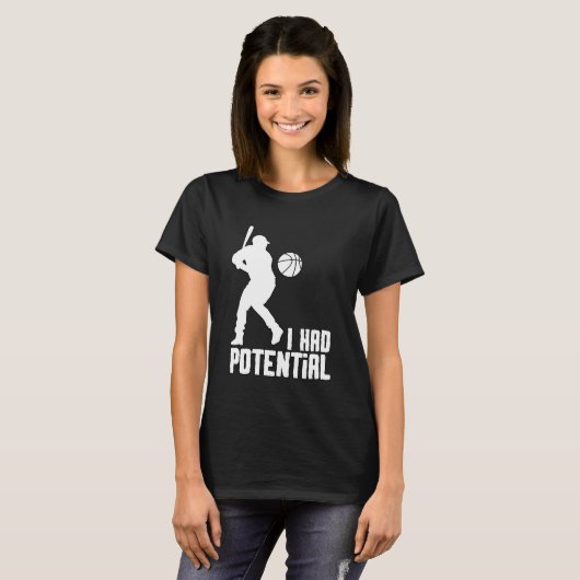 T-shirt J'avais du potentiel - JADP01 (Devant entier)