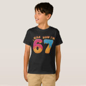 T-shirt J'avais six ans maintenant j'ai sept ans 67 meme (Devant entier)