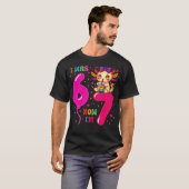 T-shirt J'avais six ans maintenant j'ai sept ans 6 7 Axolo (Devant entier)